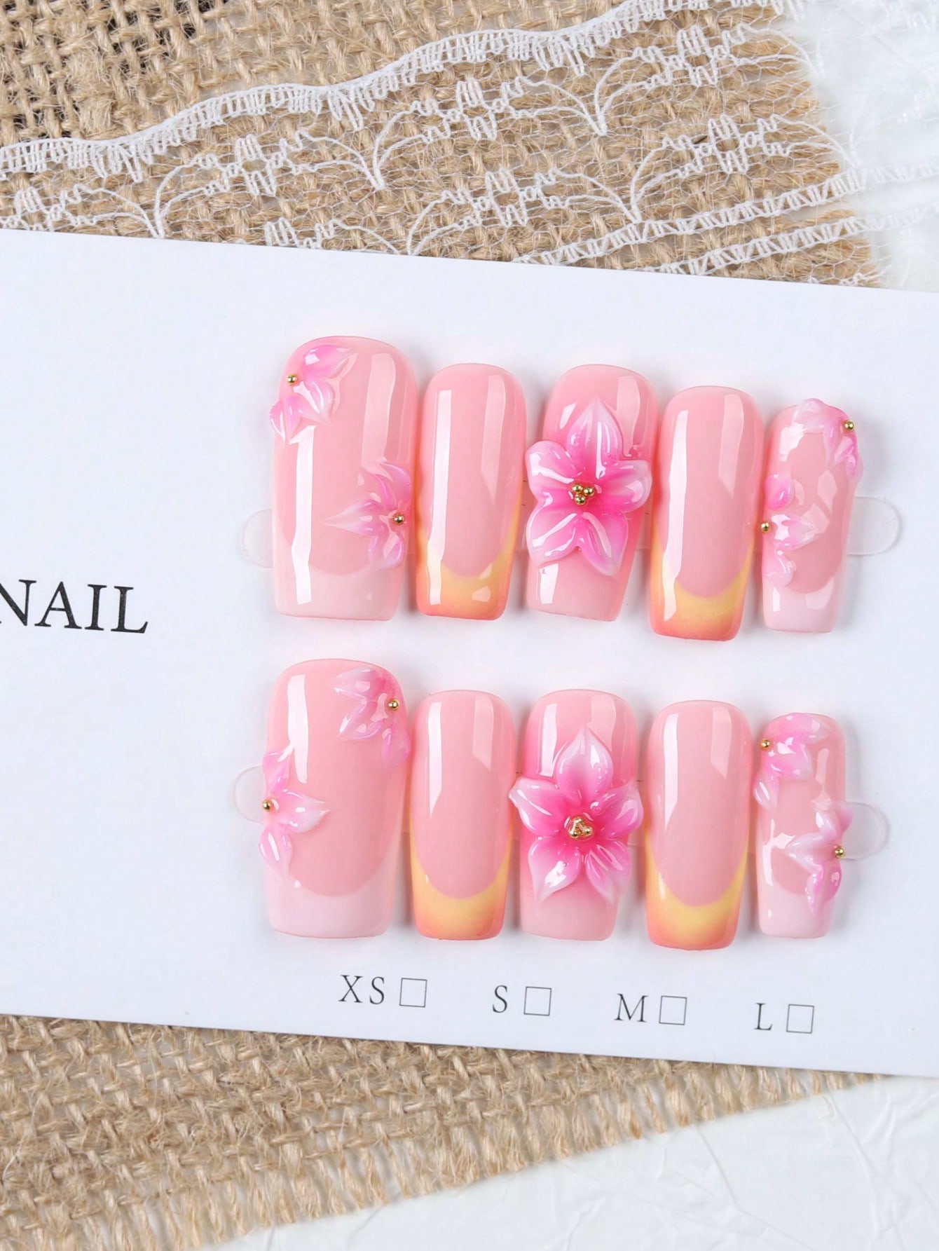 10 Adet Orta Boy Dikdörtgen Te - Nail Art Orange incelemesi ve fiyatı