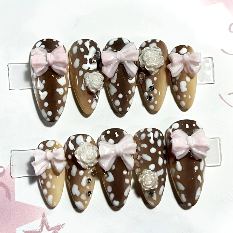10 Adet Badem Şeklinde Takma T - Nail Art Press On incelemesi ve fiyatı