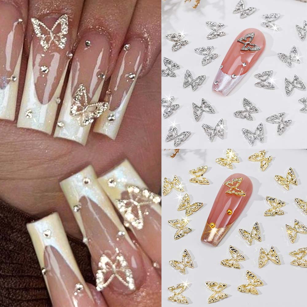 20 adet 3D Zarif Hollow Kelebe - Nail Art Valentines Day incelemesi ve fiyatı